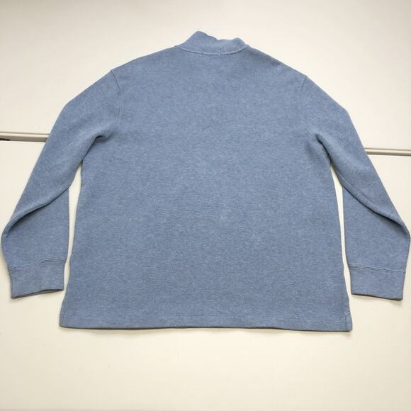 Polo Ralph Lauren Sweater Men's XL Baby Blue Knit Cotton 1/4 Zip Classic Pony - Picture 7 of 7